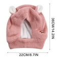 thumbnail image 3 of Nebwoak Large Dog Ear Muffs Noise Protection Winter Warmer Hood - 30-50kg Pet Anxiety Relief Knitted Hat for Car, Airport, Grooming - Elastic Soft Fabric 36x22cm, 3 of 3