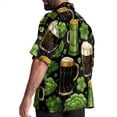 thumbnail image 3 of Saint Patrick's Day Men's Short Sleeve Beach Shirts Button Down Poplin Casual Printed Summer Unisex, 3 of 6