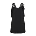 thumbnail image 5 of Kagetolytai Tank Top for Women Women's Tank Top Summer V Neck Strapless Casual Lace Tank Top T-Shirt Tops Women's Blouse Womens Tops Black M, 5 of 5