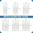 Mirrored BiFold Doors 30" x 80" Folding Closet Door with Hardware Kit
