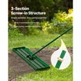 thumbnail image 4 of KFFKFF Lawn Leveling Rake, 48"x10" Ground Leveling Tool, Durable Yard Rake with 78" Steel Extended Handle, Ideal for Garden, Golf Course, and Farm Maintenance, 4 of 9