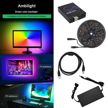 

DIY LED Strip Lights Color Changing Tape Light For TV Kitchen 4M