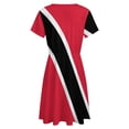 thumbnail image 5 of Flag of Trinidad Tobago Sundress Short Sleeve Dress Summer Women Clothes Dress for Women Dresses, 5 of 7