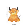 thumbnail image 3 of Soft Stress Sensory ,Soft Slow Rising squeezing Stress decrease ,Cute Cattle with Big Horns Border Toy Slow(Orange), 3 of 4