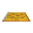 thumbnail image 2 of Ahgly Company Machine Washable Indoor Rectangle Abstract Yellow Contemporary Area Rugs, 7' x 9', 2 of 4
