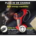 thumbnail image 2 of Bullseye Tire Inflator 150 PSI Electric Air Compressor Portable Air Pump For Car Bike LED Tire Pressure Gauge 12V DC, 2 of 6