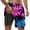 Purple-3, variant on Mens Swim Trunks 7 Inch Gradient Beach Board Shorts Loose Swimming Trunks Men's Swim Trunks Summer Beach Loose Fit Swimming Shorts for Men