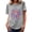 Gray summer tops for women, variant on USSUMA T-Shirts for Women Trendy Fireworks Print Women's Shirts and Blouses Short Sleeve Women Tops Dressy Casual Summer Comfy Graphic Cute Round Neck Plus Tunics Beach