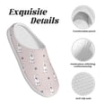 thumbnail image 5 of Lsque Cute Poodle Dog Pattern Womens Comfort Cotton on Scuff With Memory Foam and Anti-skid Sole Slipper-42/43, 5 of 7