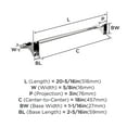 thumbnail image 6 of Amerock Davenport Chrome 18 inch (457mm) Towel Bar, 6 of 8