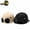 Black+Beige, variant on 2 Pack Pilot Goggles Baseball Cap, Vintage Aviator Style Cotton Hat with Goggle Detail for Travel Outdoor Casual Wear