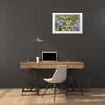 thumbnail image 3 of Nussbaumer, Rolf 14x11 White Modern Wood Framed Museum Art Print Titled - Black-Chinned Hummingbird, 3 of 4