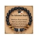thumbnail image 1 of Pulsera de cuentas de acero inoxidable de ojo de tigre para hombre Joyería de piedra negra, 1 of 2