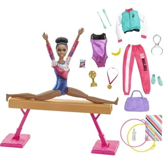 Barbie Gymnastics Playset Doll And Accessories