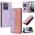 thumbnail image 2 of Phone Case for Motorola Edge 50 Neo FOXDOCK Premium Leather,Creative Dual-Color Cover with Card Slot,Shockproof, 2 of 7
