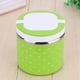 thumbnail image 4 of Fiambrera Térmica Con Aislamiente De Acero Inoxidable, Contenedor De Comida Caliente Con ASas Doles Para Picnic, Verde, 630ml, 4 of 7