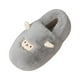 thumbnail image 5 of Zapatillas cálidas de invierno, zapatillas de interior, zapatos de casa, zapatillas sin cordones para parejas, niños, niñas, regalos del día de San , Gris 38 al 39, 5 of 8