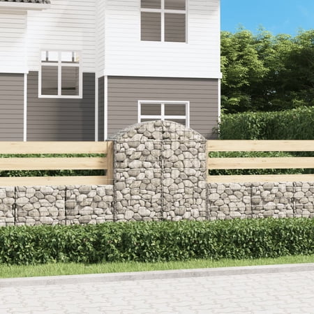 moobody Arched Gabion Basket 39.4 x19.7 x47.2 /55.1  Galvanized Iron
