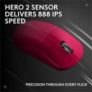 Logitech G PRO X SUPERLIGHT 2c wireless gaming mouse, 51 g pro-grade compact mouse with 5 programmable buttons, USB-C charging, 44K DPI sensor, up to 8 kHz polling for PC/Mac, Pink