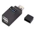 thumbnail image 4 of 2xUSB Hub Splitter 3 Puertos Mini USB Hub De Alta Velocidad Para Portátil, 4 of 7