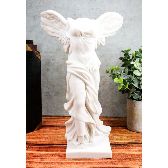 Ancient Ruins Winged Victory Nike of Samothrace 10.5" Tall Decorative Resin Figurine