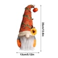 thumbnail image 3 of Chmadoxn 13.8" Fall Gnomes Plush Decor, Pumpkin Sunflower Faceless Doll, Autumn Harvest Thanksgiving Gnome Tabletop Figurine for Home Fireplace Mantel Tiered Tray Decoration, 3 of 9
