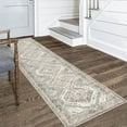 thumbnail image 3 of GLATTICE Runner for Hallways 2x8 Ivory Grey Vintage Floral Runners Non-Slip Washable Kitchen Runners Soft Printed Retro Distressed Flower Entryway Runner Rug for Bedroom Laundry Room, 3 of 7
