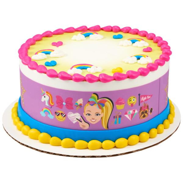 JoJo Siwa High Five Edible Cake Topper Image Strips