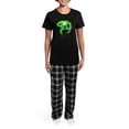 thumbnail image 4 of CafePress - Im A Leprechaun Both Women's Dark Pajamas - Women's Short Sleeve Print T-Shirt and Pants Dark Cotton Pajama Set, 4 of 7