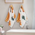 thumbnail image 2 of Yayeee Hand Towels for Bathroom Set of 2 Quick Dry Super Absorbent Soft Hand Shower Towels, 28" x 14", Pumpkins Patten, 2 of 8