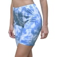 thumbnail image 2 of Daisy Del Sol Women's High Waisted Stretchy Soft Tie Dye Floral Solid Yoga Athleisure Loungewear Biker Long Shorts, 2 of 5
