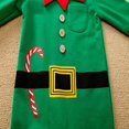 thumbnail image 6 of Hifot My First Christmas Baby Girl Boy Romper Christmas Outfits Newborn Long Sleeve Jumpsuit + Hat Infant Clothes Set, 0-3 Month, Green, 6 of 8