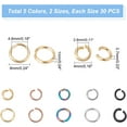 thumbnail image 2 of About 300Pcs 5 Colors Stainless Steel Jump Rings Open Jump Rings Metal Rings Open Connector Rings for Bracelet Neckless Jewelry Making Inner Diameter 2.8~4.6mm, 2 of 7