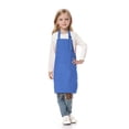 thumbnail image 1 of TOPTIE Kids Aprons with Pocket & Adjustable Strap, Child Chef Bib Apron for Kitchen Cooking Baking Painting-Blue-L, 1 of 8