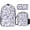 Color-1, variant on Purple Floral Vintage Pattern Backpack Bookbag Students Bags S Rucksack Lunch Bag Pen Bag Three-Piece Set