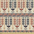 thumbnail image 1 of Ethnic Fabric by the Yard, Pattern of Geometric Shapes Arranged in an Style, Upholstery Fabric for Dining Chairs Home Decor Accents, Dark Salmon Eggshell by Ambesonne, 1 of 5