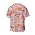thumbnail image 7 of Kdxio Men's Hawaiian Shirt for Men Short Sleeve Shirt Beautiful Fox Summer Casual Holiday Beach Button Down T-Shirts, 7 of 7