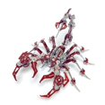 thumbnail image 5 of Modelo de ensamblaje de metal 3D de Scorpion King, color monstruo de acero, ensamblaje mecánico, rompecabezas hecho a mano, juguete de alta dificultad, 5 of 5