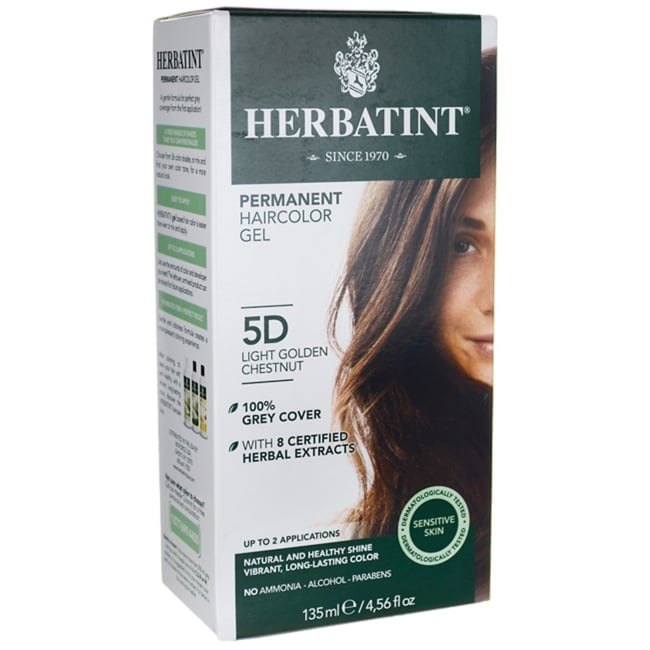 Herbatint Permanent Haircolor Gel 5D Light Golden Chestnut 1 Box