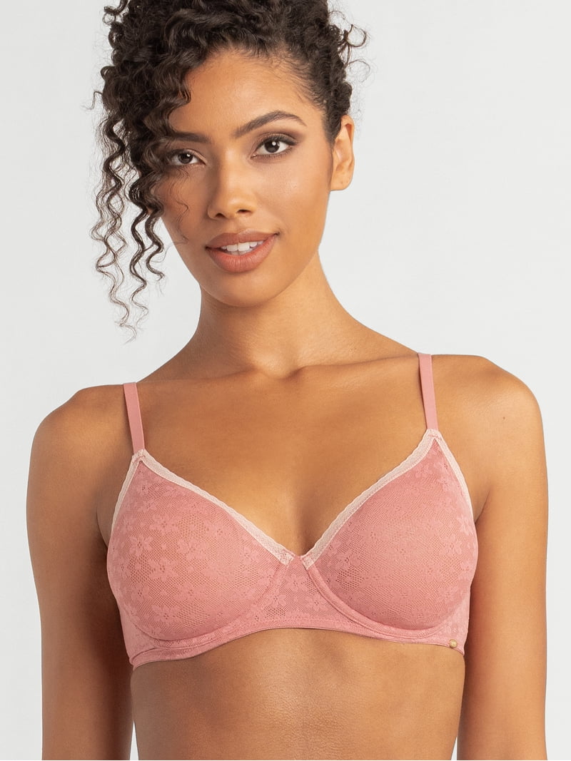 Jessica Simpson Women's Pointelle Lace Balconette Bra, Size 34B