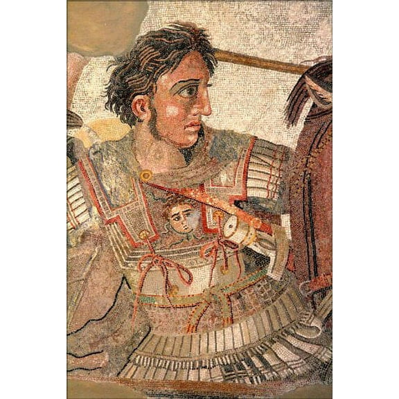 20x30 Poster; Alexander The Great Mosaic Portrait