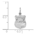 thumbnail image 4 of 14K White Gold Charm Pendant 18.5 mm 11 Police Badge, 4 of 4