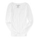 thumbnail image 1 of Aeropostale Core Scoop - Camiseta básica para mujer, color blanco, extragrande Aeropostale Camiseta básica, 1 of 2