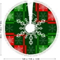 thumbnail image 5 of GZHJMY Christmas Abstract Snowflake Christmas Tree Skirt 30" for Indoor Outdoor Holiday Party Office Store Cupboard Decoration, 5 of 5
