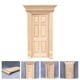 thumbnail image 4 of EeaseMX 1 juego de mini puerta de madera decorativa, mini casa de simulación, puerta pequeña decorativa., 4 of 7