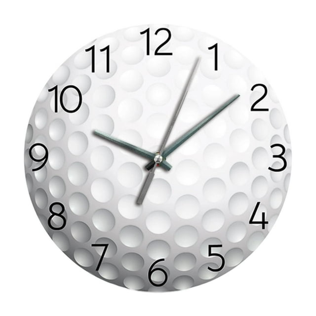 Reloj de pared de baloncesto, decoración sencilla para el hogar, patrón de baloncesto decorativo para la escuela Blanco 1 pulgadas