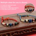 thumbnail image 5 of Peach Blossom Luck simboliza la llegada del amor. Pulsera de cristal de colores para Hombre Mujer MFZFUKR BST3004642-1, 5 of 5