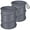 Grey, variant on Car Trash Can, 2 Packs Mini Collapsible Pop-up Compact Garbage Can