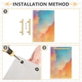 thumbnail image 2 of Bath Accessories Sets Single Print Decorative Tray With Handle For Home Bathroom Bedroom Orange and Blue Gradient, 2 of 7