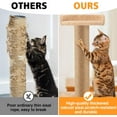 thumbnail image 2 of GFDYREE 4Pcs Cat Scratching Post Replacement with M10 Screws - 15.7'' Stackable Cat Tree Replacement Post, Sisal Rope Scratcher Posts Cat Furniture Accessories for Kittens Cat Tree Tower, 2 of 7